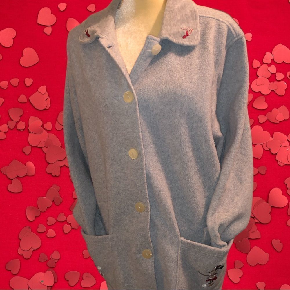 Disney gray fleece jacket